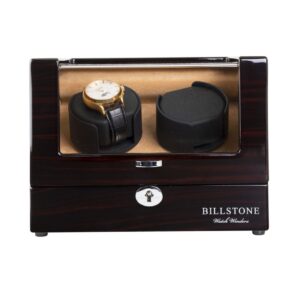 Watch Winder Box for 2 Automatic Watches with Security Key