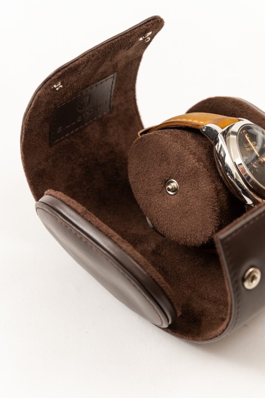 Voyager 1 Dark Brown Watch Roll / Watch Travel Case BILLSTONE Watch