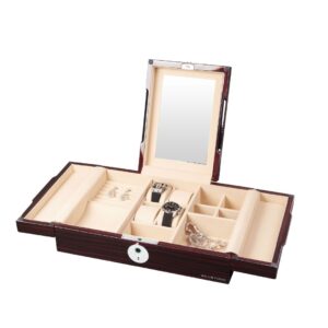 Trinity Fingerprint Ebony - Watch & Jewelry Box