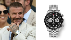 David Beckham - Bespoke Tudor Black Bay Chrono