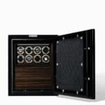 Billstone Reserve Safe Compact Type B – 8 Watch Winders – Black Ebony - Billstone Reserve Safe
