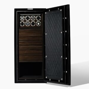 Billstone Reserve Safe Full Type A – 8 Watch Winders – Black Ebony