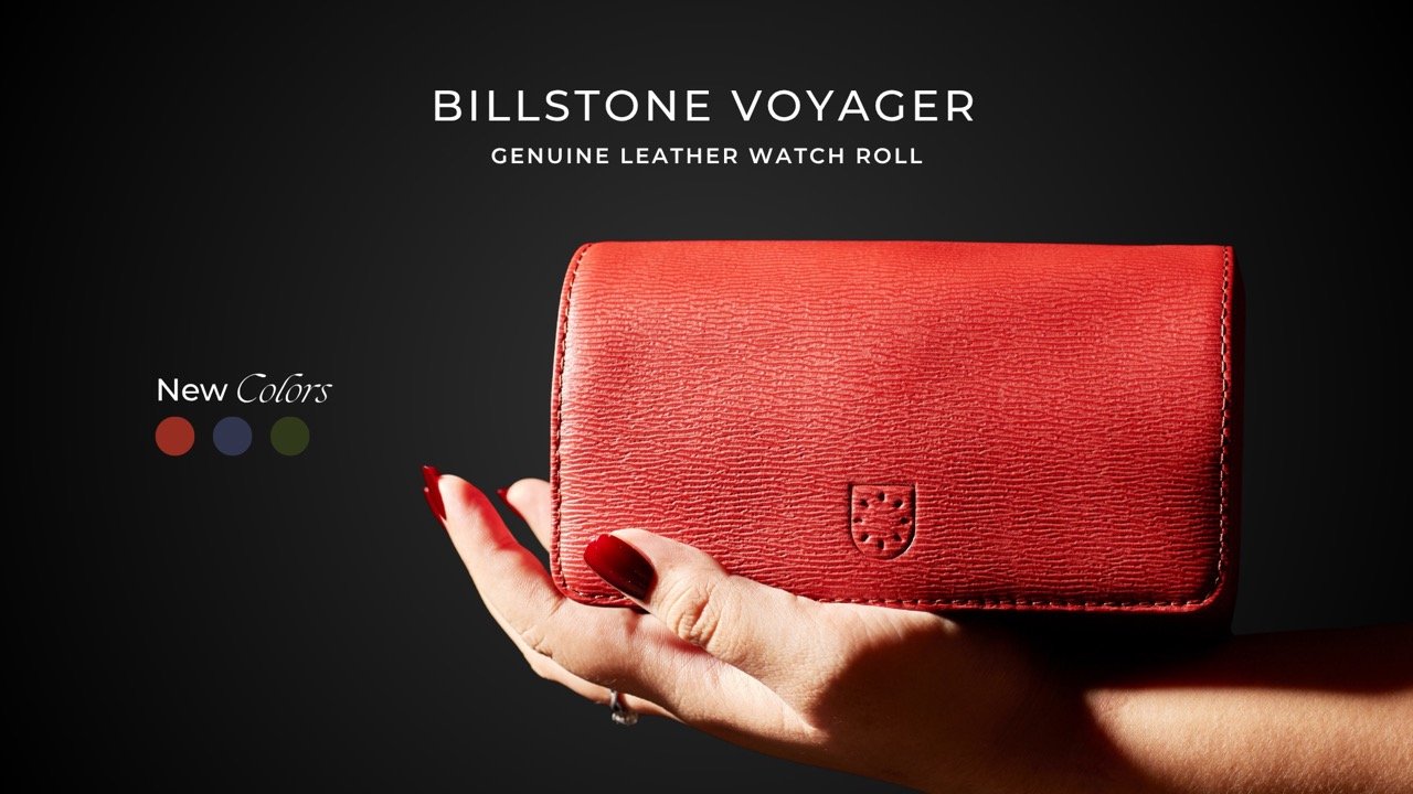 voyager watch roll genuine leather